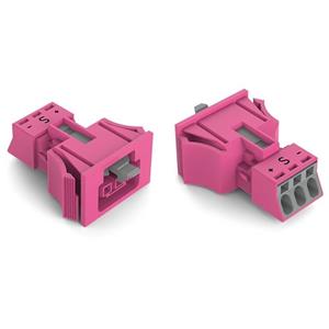 WAGO 890-783/082-000 Netz-Steckverbinder 890 Buchse Gesamtpolzahl: 3 16A Pink 50St.