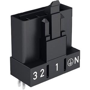 WAGO 890-855 Netz-Steckverbinder WINSTA MINI Stecker, Einbau vertikal Gesamtpolzahl: 5 16A Grau 100S