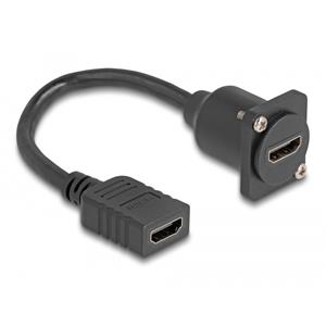 DeLock 87982 HDMI kabel 0,2 m HDMI Type A (Standaard) Zwart