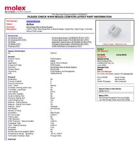 Molex Buchsengehäuse-Kabel Polzahl Gesamt 2 Rastermaß: 2.50mm 511630200 Bulk