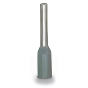 WAGO 216-202 Adereindhulzen 0.75 mm² Deels geïsoleerd Grijs 1000 stuk(s)