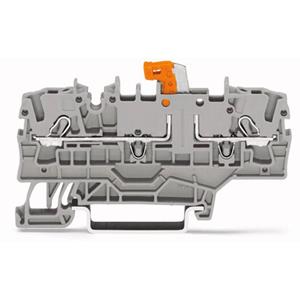 WAGO 2002-1972 Doppelstock-Trenn- und Messklemme 5.20mm Push-In-Klemme Orange 50St.