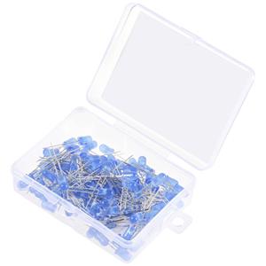 TRU COMPONENTS Bedrade LED Blauw Rond 2180 mcd 30 ° 20 mA 2.7 V, 3.4 V