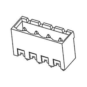 Molex 395311002 Male header, inbouw (standaard) Totaal aantal polen: 2 Rastermaat: 5.08 mm 1 stuk(s)