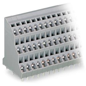 WAGO 737-112 Drie niveau klem 2.50 mm² Aantal polen 36 Grijs 16 stuk(s)