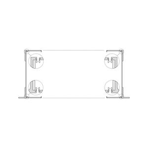 Schroff 24560197 19 Zoll Baugruppenträger 4St.