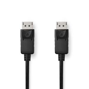 Nedis DisplayPort-Kabel | DisplayPort Male | DisplayPort Male | 4K@60Hz | Vernikkeld | 2.00 m | Rond | PVC
