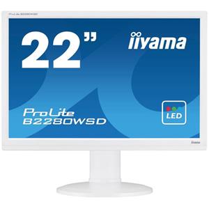 Iiyama b2280wsd - 22 inch - 1680x1050 - DVI - VGA - Zwart - Zo goed als nieuw