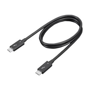 Lenovo Thunderbolt-kabel Thunderbolt 4 Thunderbolt (USB-C) stekker 0.7 m Zwart Ultra HD (8K) 4X91K16968