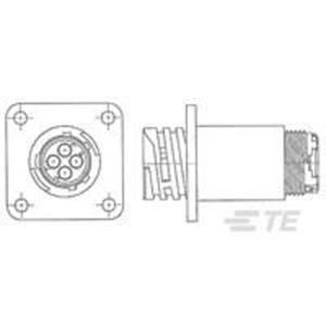 teconnectivity TE Connectivity 1977885-1 Rundstecker Flanschstecker Gesamtpolzahl: 37 Serie (Rundsteckverbinder): C