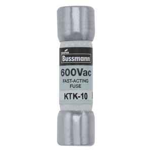 Eaton KTK-10 KTK-10 Zekeringsinzetstuk (Ø x l) 10 mm x 38 mm 10 A 600 V Supersnel -FF- Inhoud 10 stuk(s)