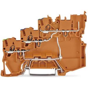 WAGO 2020-5377/102-000 Dreistock-Aktorenklemme 7mm Push-In-Klemme Orange 15St.