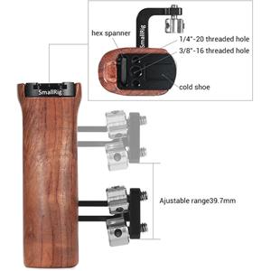 SmallRig 2093 Wooden Universal Side Handle