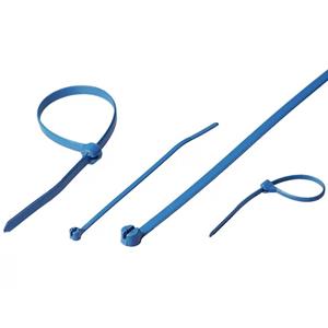 Helukabel 908530-100 TY525M-PDT Kabelbinder 186 mm 4.8 mm Blauw Detecteerbaar 100 stuk(s)