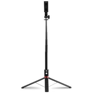 Hama Fancy Stand 170 Selfiestick Zwart Incl. smartphonehouder, Bluetooth, Geïntegreerd statief