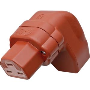 Kalthoff 444003 Warmgeräte-Steckverbinder 444 Buchse, gewinkelt Gesamtpolzahl: 2 + PE 16A Rot 1St.