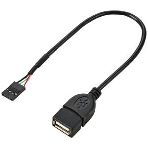 Renkforce USB-Kabel USB 2.0Pfostenstecker 4pol., USB-A Buchse 0.20m Schwarz RF-5719746