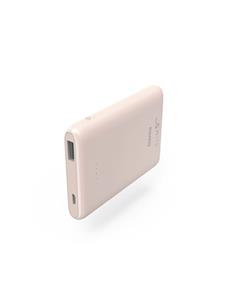 Hama SLIM 5HD USB-A Powerbank 5000mAh - 1 x USB-A - Kleine Powerbank - Licht Roze