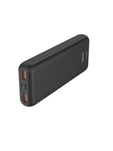 Hama PD20-HD USB-C Powerbank 20000mAh - 2 x USB-A / 1 x USB-C output - 1 x USB-C / Micro-USB input - Geschikt voor iPhone en Samsung - Compatibel met Smartphone en Tablet - Antraciet