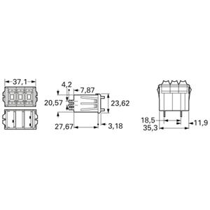 Bourns 3683S-1-102L Cermet-Potentiometer 2W 1kΩ