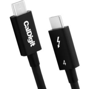 CalDigit TB4-P08B-540 Thunderbolt-kabel 0,8 m 40 Gbit/s Zwart