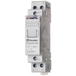Finder Stroomstootschakelaar DIN-rail  20.23.9.012.4000 1x wisselcontact 12 V/DC 16 A 4000 VA 1 stuk(s)