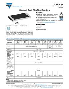 Vishay CRCW0402100KFKED Dickschicht-Widerstand 100kΩ SMD 0402 0.063W 1% Tape