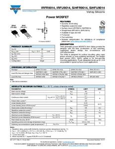 Vishay IRFR9014PBF MOSFET 1 N-kanaal 25 W TO-252AA Tube