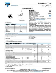 Vishay IRLL110TRPBF MOSFET 1 N-Kanal 3.1W SOT-223 Tape on Full reel