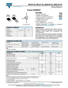 Vishay IRLR110TRLPBF MOSFET 1 N-Kanal 25W TO-252AA Tape on Full reel
