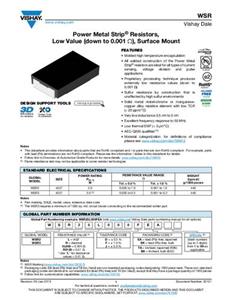 Vishay WSR2R5000FEA Metallschicht-Widerstand 500 mΩ SMD 2.0W 1% Tape