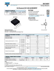 Vishay SI4134DY-T1-GE3 MOSFET 1 N-Kanal 5W SOIC-8 Tape on Full reel