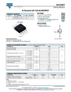 Vishay SI4134DY-T1-GE3 MOSFET 1 N-kanaal 5 W SOIC-8 Tape on Full reel