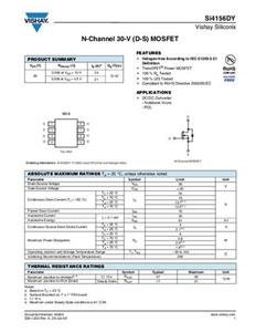 Vishay SI4156DY-T1-GE3 MOSFET 1 N-Kanal 6W SOIC-8 Tape on Full reel