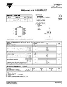 Vishay SI4162DY-T1-GE3 MOSFET 1 N-kanaal 5 W SOIC-8 Tape on Full reel