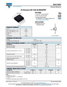 Vishay SI4174DY-T1-GE3 MOSFET 1 N-Kanal 5W SOIC-8 Tape on Full reel