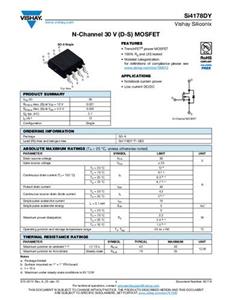 Vishay SI4178DY-T1-GE3 MOSFET 1 N-kanaal 5 W SOIC-8 Tape on Full reel