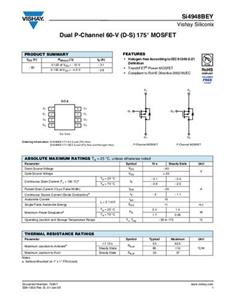 Vishay SI4948BEY-T1-GE3 MOSFET 2 P-Kanal 2.4W SOIC-8 Tape on Full reel