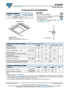 Vishay SI7465DP-T1-GE3 MOSFET 1 P-Kanal 1.5W PowerPAK-SO-8 Tape on Full reel