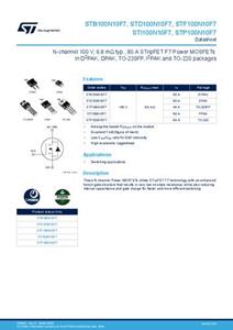 STMicroelectronics STD100N10F7 MOSFET 1 N-Kanal 120W TO-252