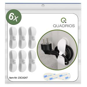 Quadrios 23CA247 Kabelhalter selbstklebend 23CA247 Weiß 6St.
