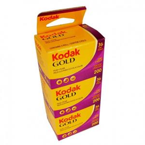 KODAK GOLD 200 36 opnamen Tripack FILM KLEUR