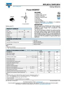 Vishay IRFL9014TRPBF MOSFET 1 P-Kanal 3.1W SOT-223 Tape on Full reel