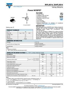 Vishay IRFL9014TRPBF MOSFET 1 P-kanaal 3.1 W SOT-223 Tape on Full reel