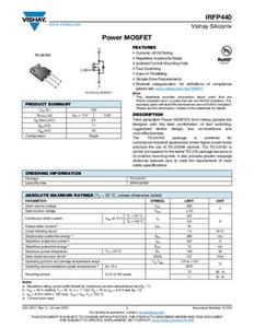 Vishay IRFP440PBF MOSFET 1 N-Kanal 150W TO-247AC Tube
