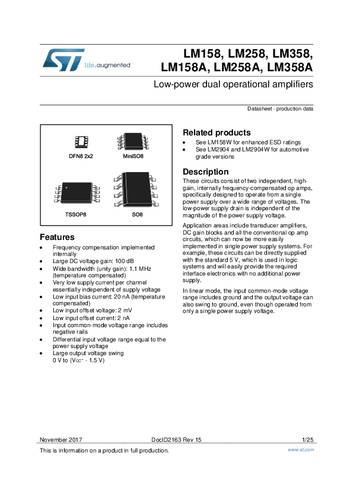 onsemiconductor ON Semiconductor LM358DR2G Linear IC - Operationsverstärker SOIC-18 Tube