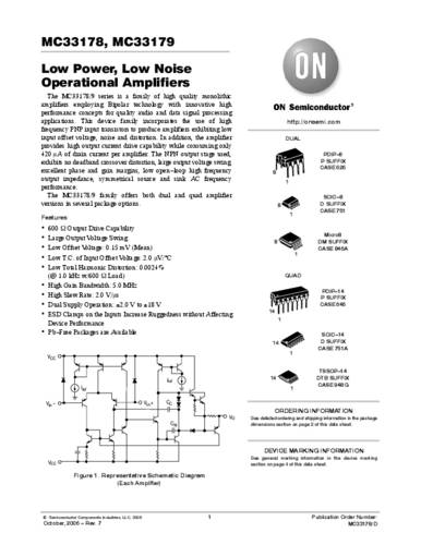 onsemiconductor ON Semiconductor MC33178DR2G Linear IC - Operationsverstärker SOIC-8 Tape on Full reel