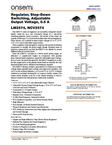 onsemiconductor ON Semiconductor LM2574DW-ADJR2G Spannungsreferenz SO-16 Positiv Einstellbar 0.50A Tape on Full reel