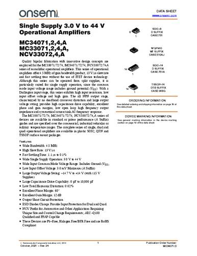 onsemiconductor ON Semiconductor MC34072DR2G Spannungsregler - DC/DC-Schaltregler SOIC-8 Positiv Tape on Full reel