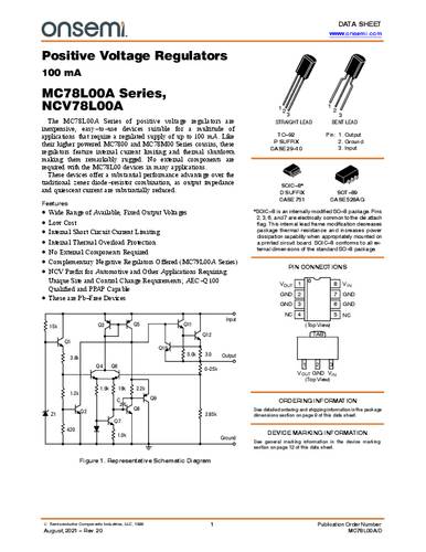 onsemiconductor ON Semiconductor MC78L15ACDR2G Spannungsregler - DC/DC-Schaltregler SOIC-8 Positiv Fest 0.10A Tape o